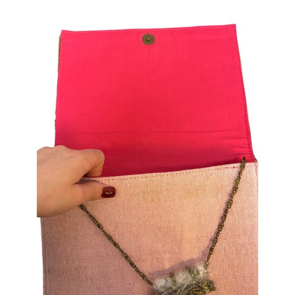 America & Beyond NWT Beaded Floral Clutch Multicolor - Picture 7 of 11